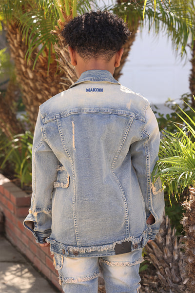 B1026 Kids Bergamo Denim Jacket - Dirt