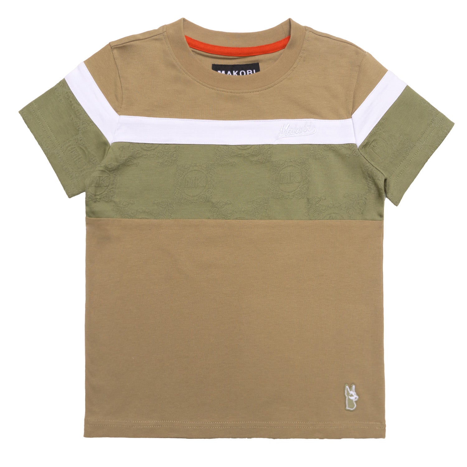 B141 Makobi Monogram KidsTee - Khaki