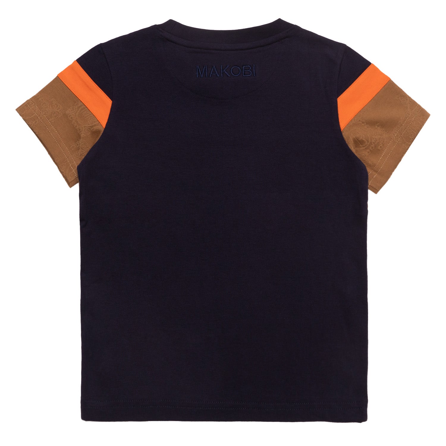 B141 Makobi Monogram KidsTee- Navy