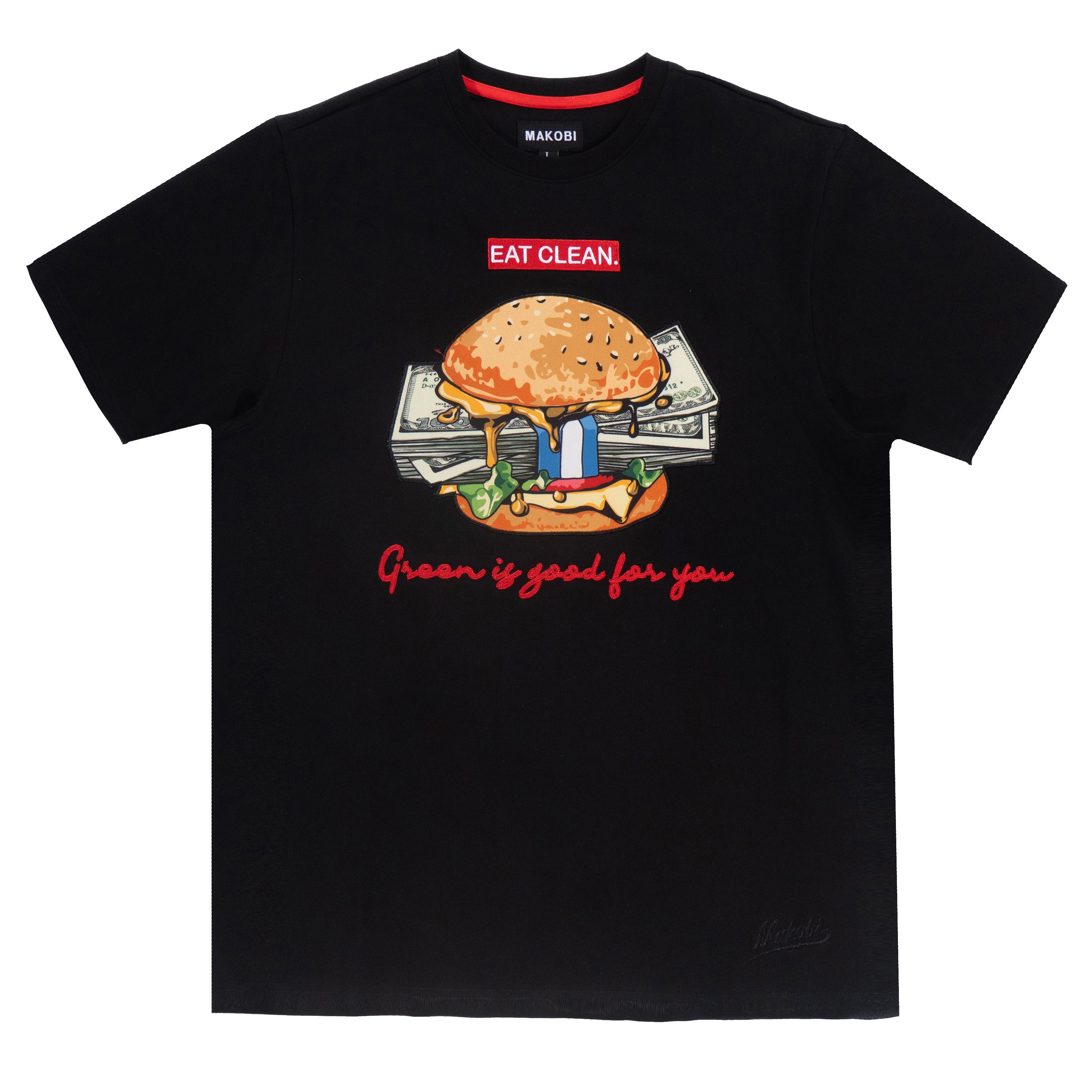 M306 Vegan Burger Tee - Black