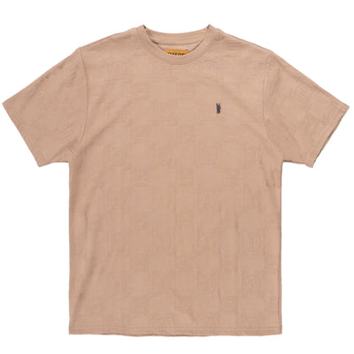 M335 Caspar Embossed Tee - Khaki