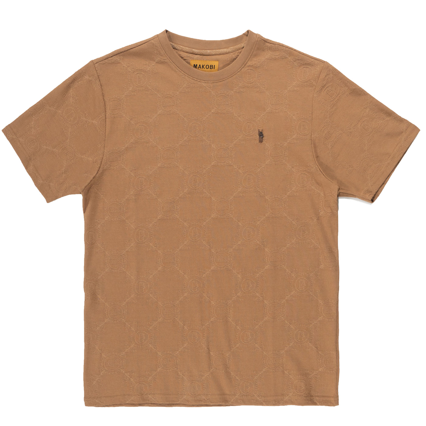 M335 Caspar Embossed Tee - Mocha