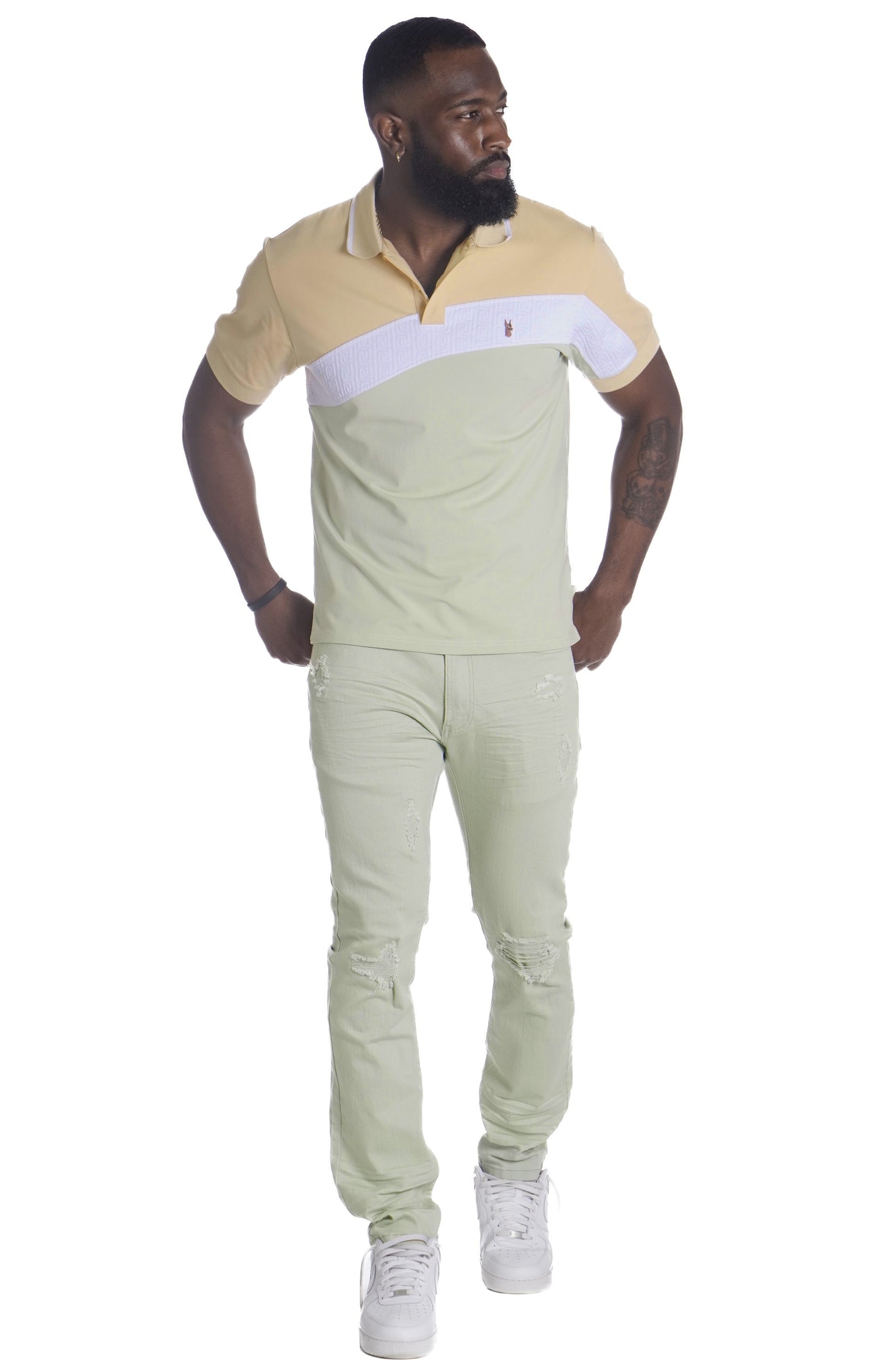 M333 Colton Polo Shirt - Olive