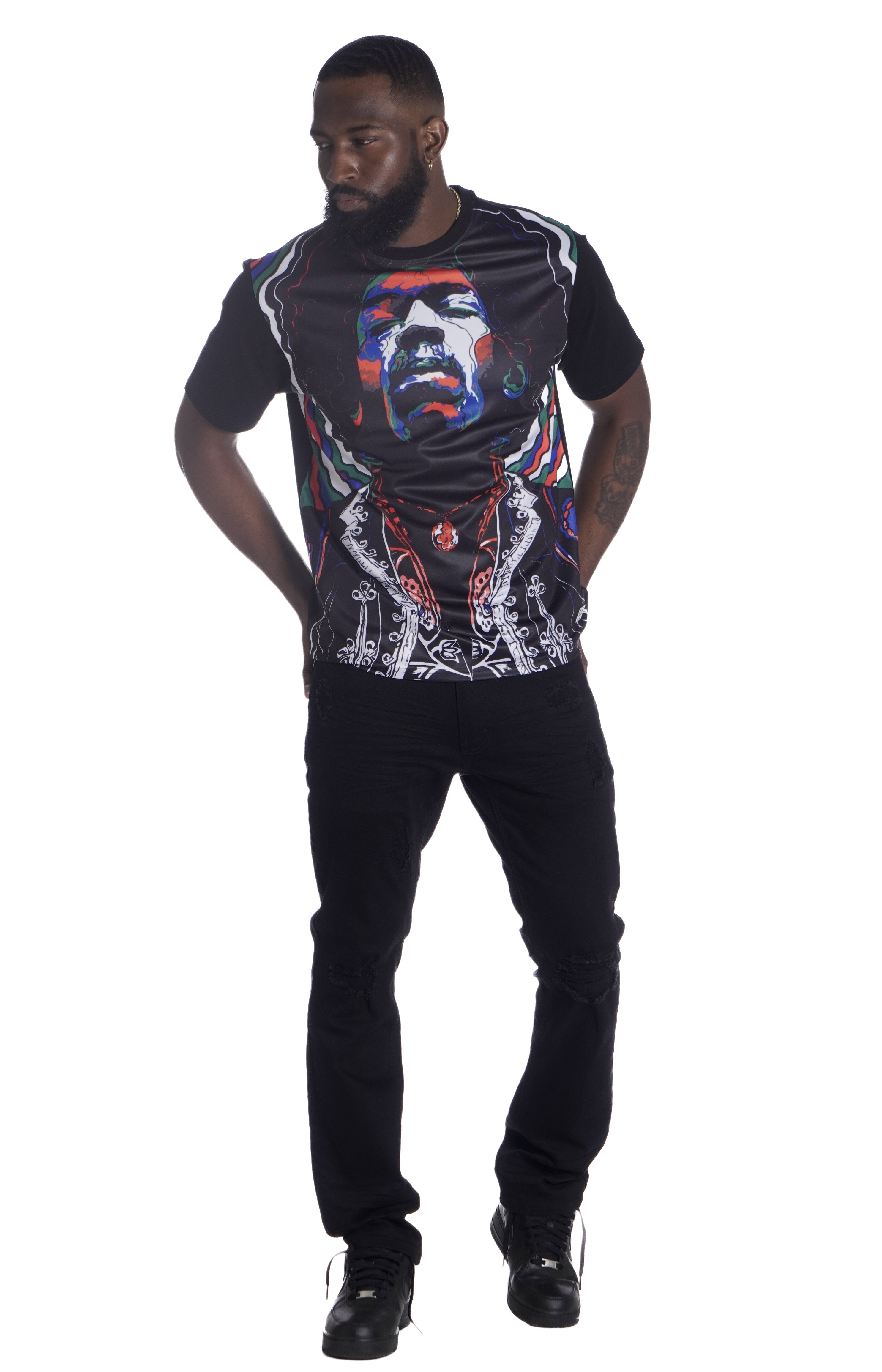 M324 Jimi Hendrix Tee - Black