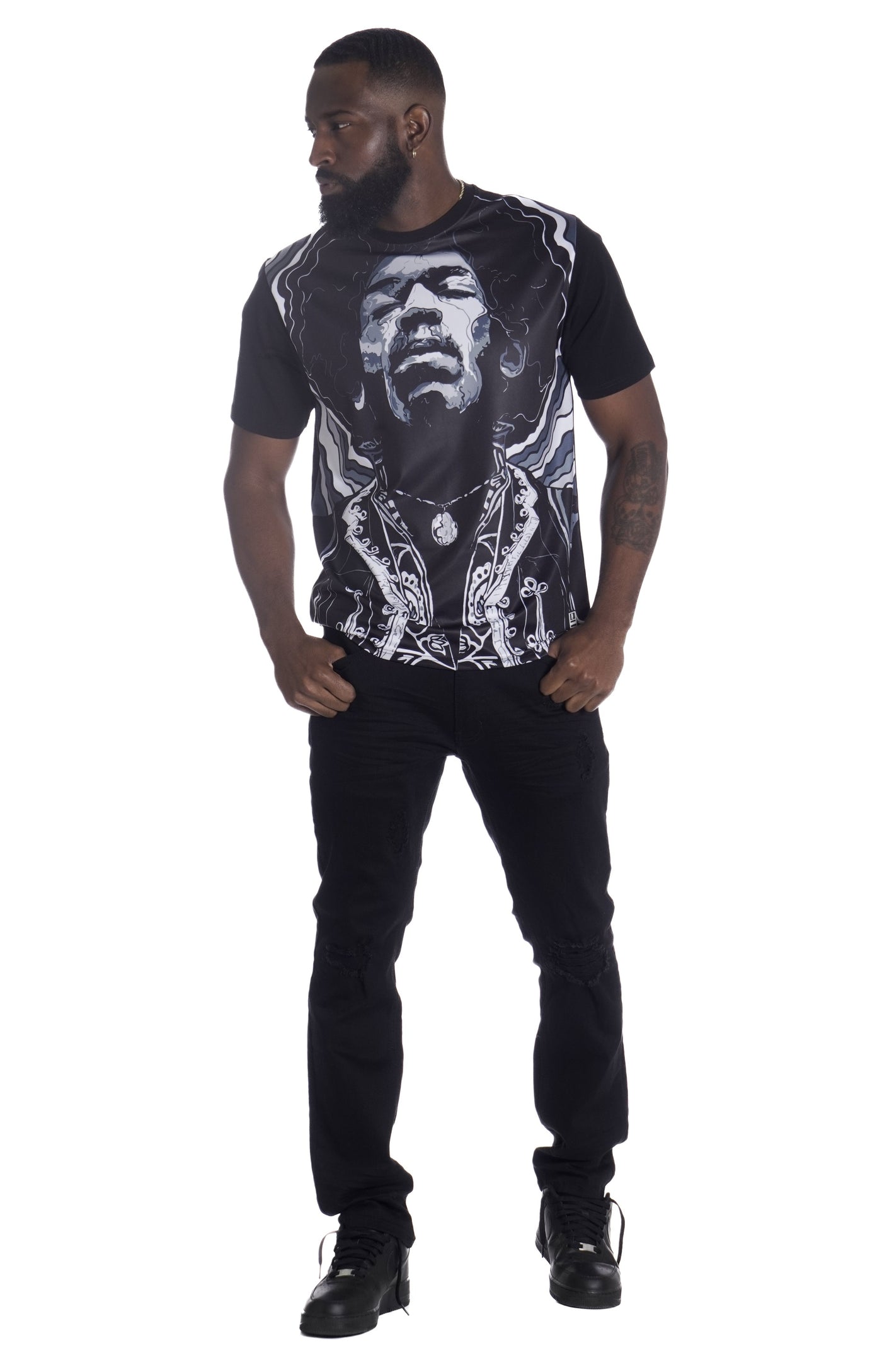 M324 Jimi Hendrix Tee - Gray