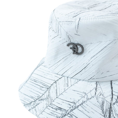 F004 Monico Nylon Bucket Hat - White