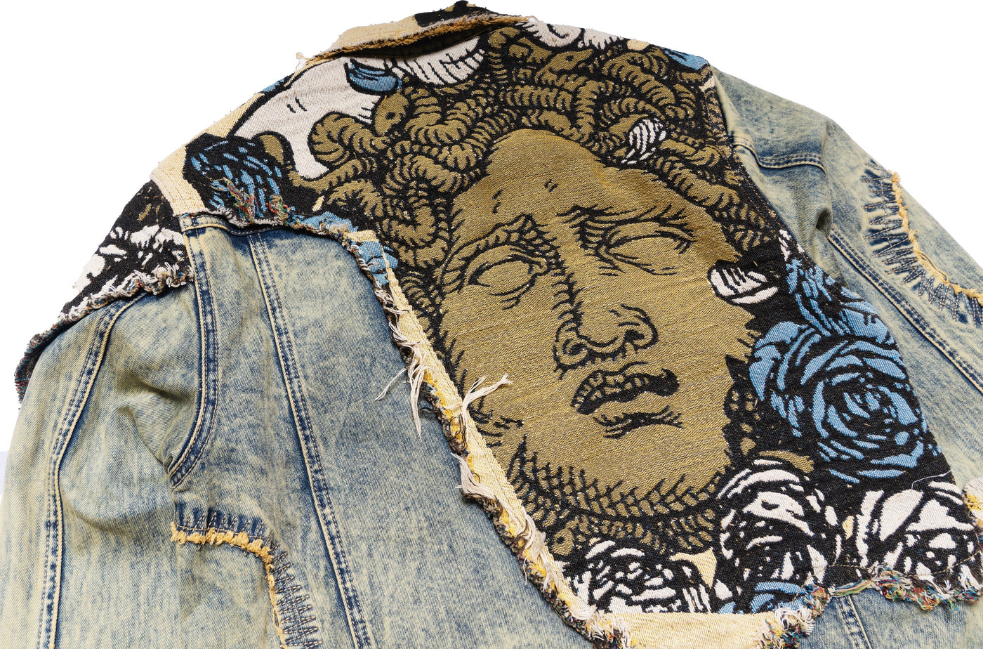 F1044 Cashay Tapestry Denim Jacket - Dirt