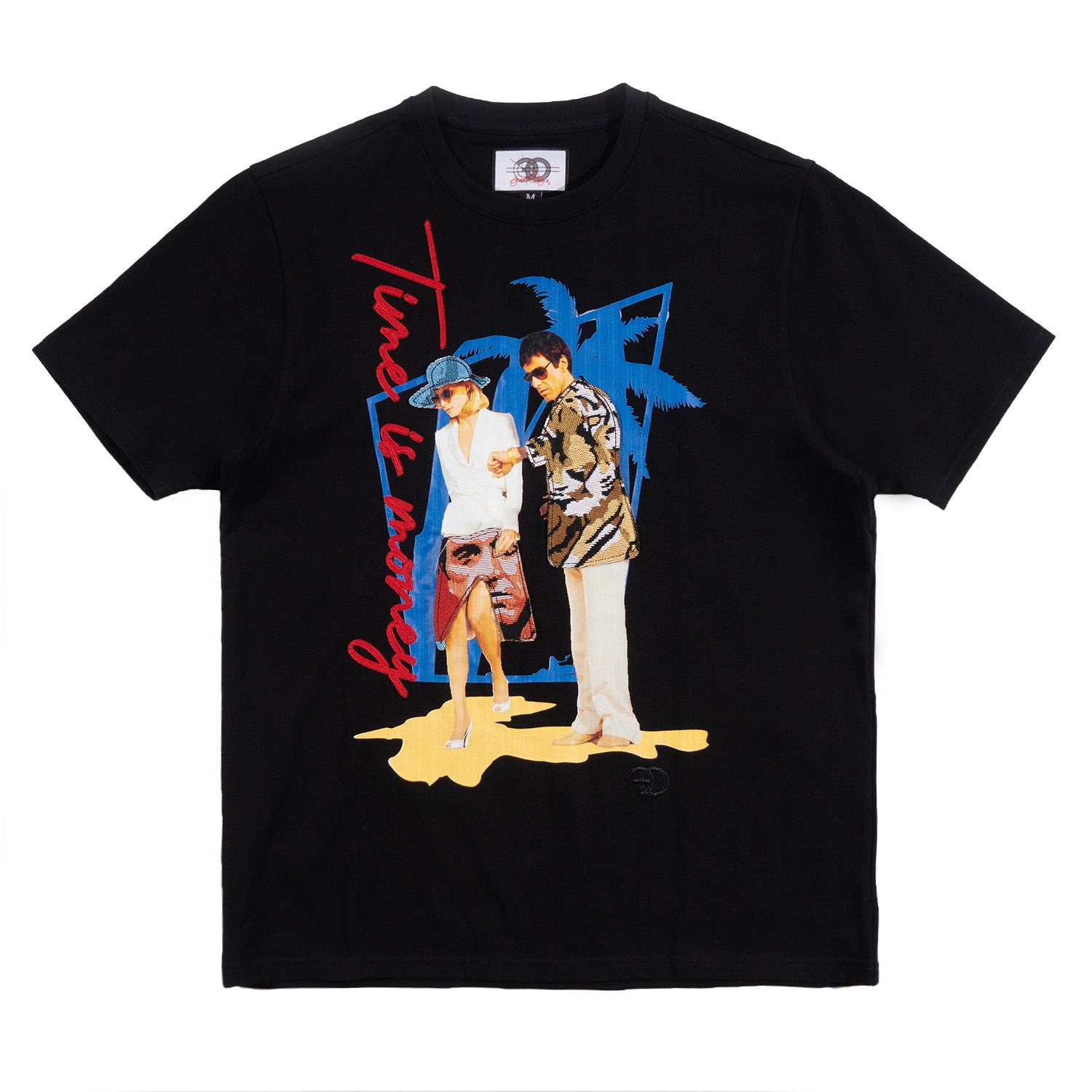 F128 Akoko ni Owo Tapestry Tee - Black