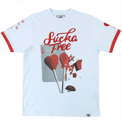 F163 Sucker Free Love Tee - white