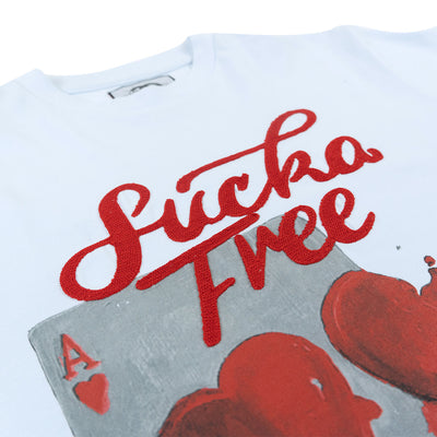 F163 Sucker Free Love Tee - white