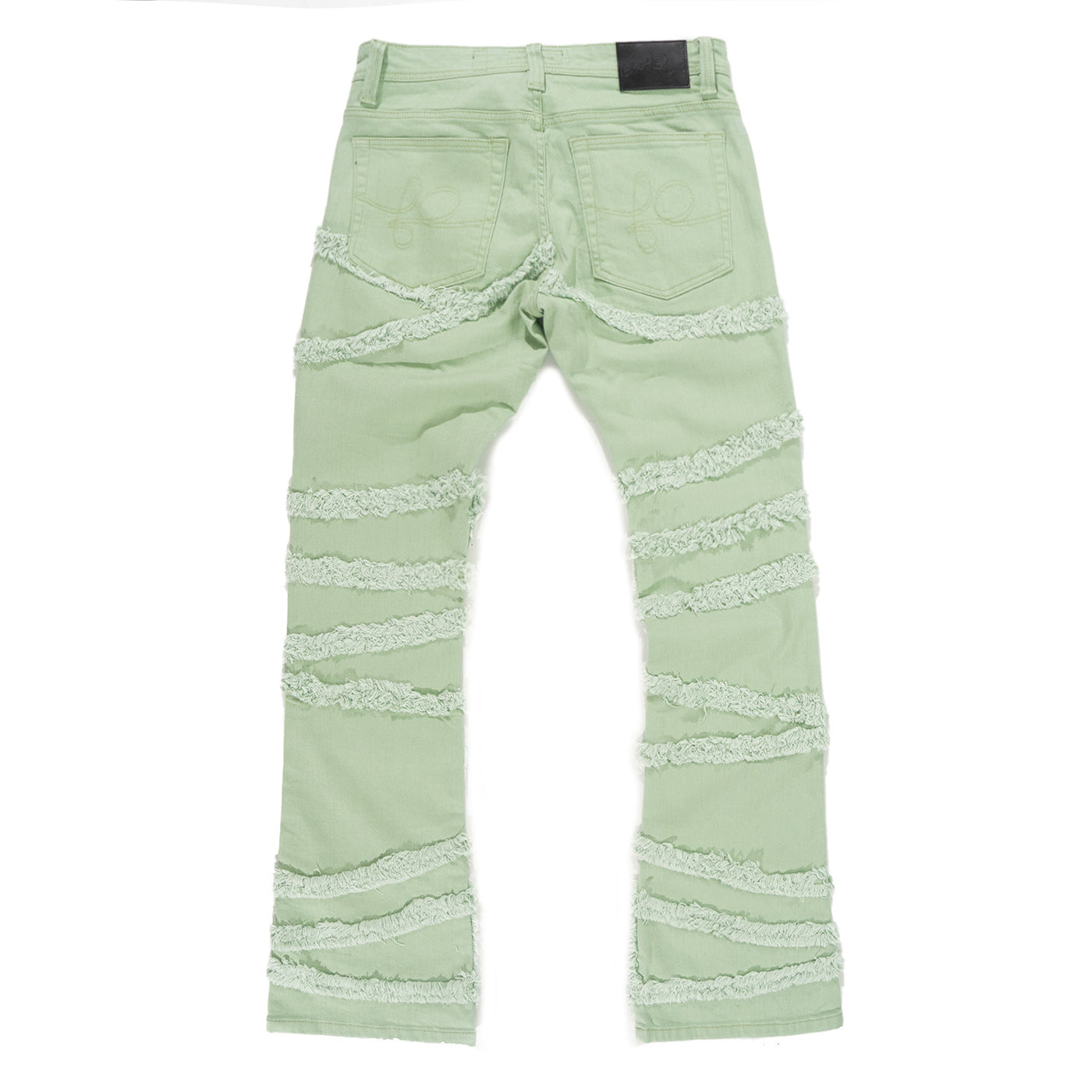 F1705 Leon 36" Stack Jeans - Light Olive