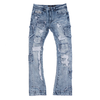 F1721 Rackade Stacked Jeans - Light Wash