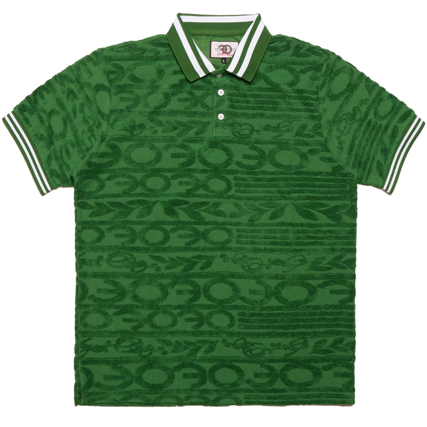 F178 Baroque Terry Polo - Green