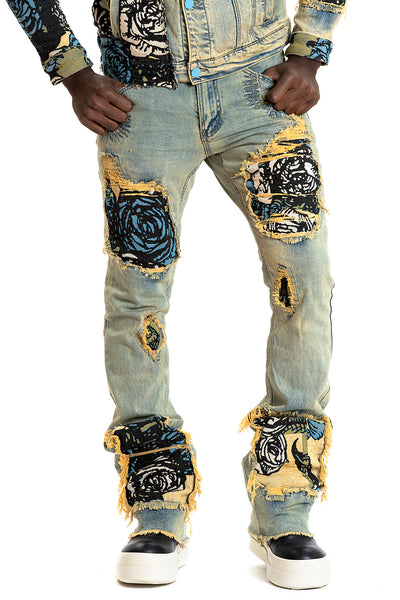 F1944 Cashay Tapestry Denim Jeans - Dirt