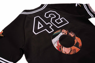 F259 Blow Poly Baseball Shirt - Black