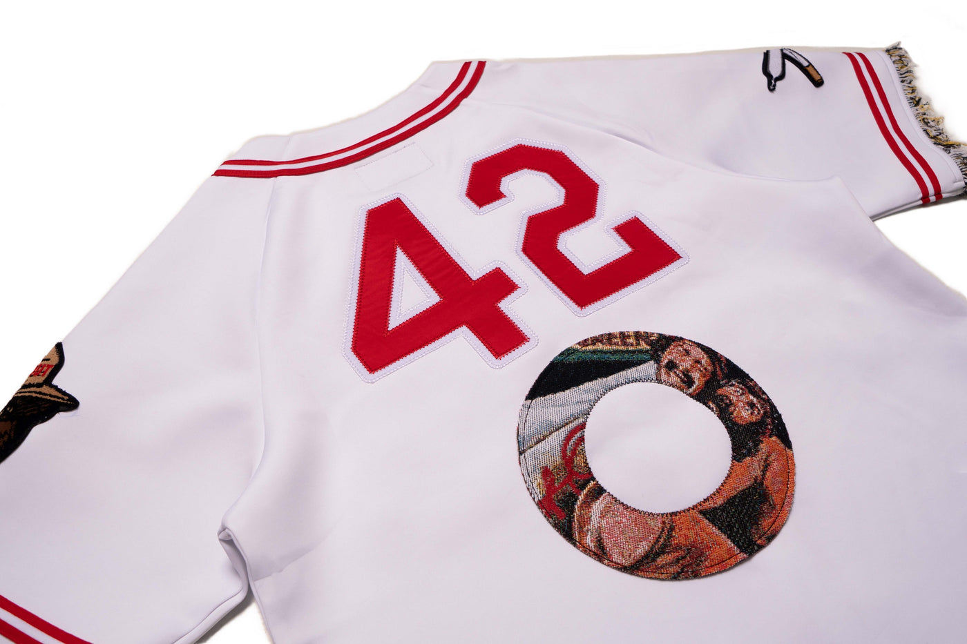 F259 Blow Poly Baseball Shirt - White