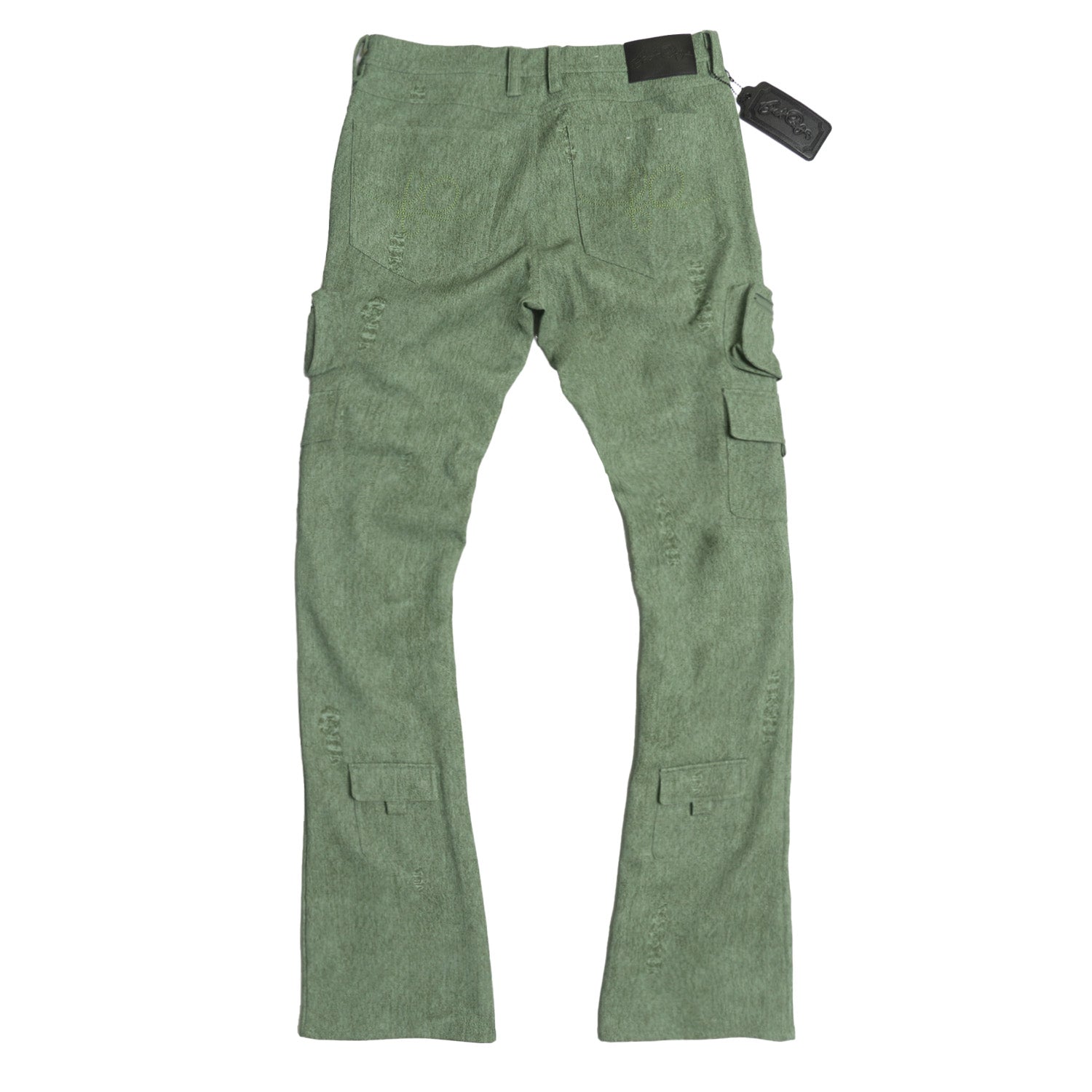 F2789 ItalySA DE PU Pants - Green