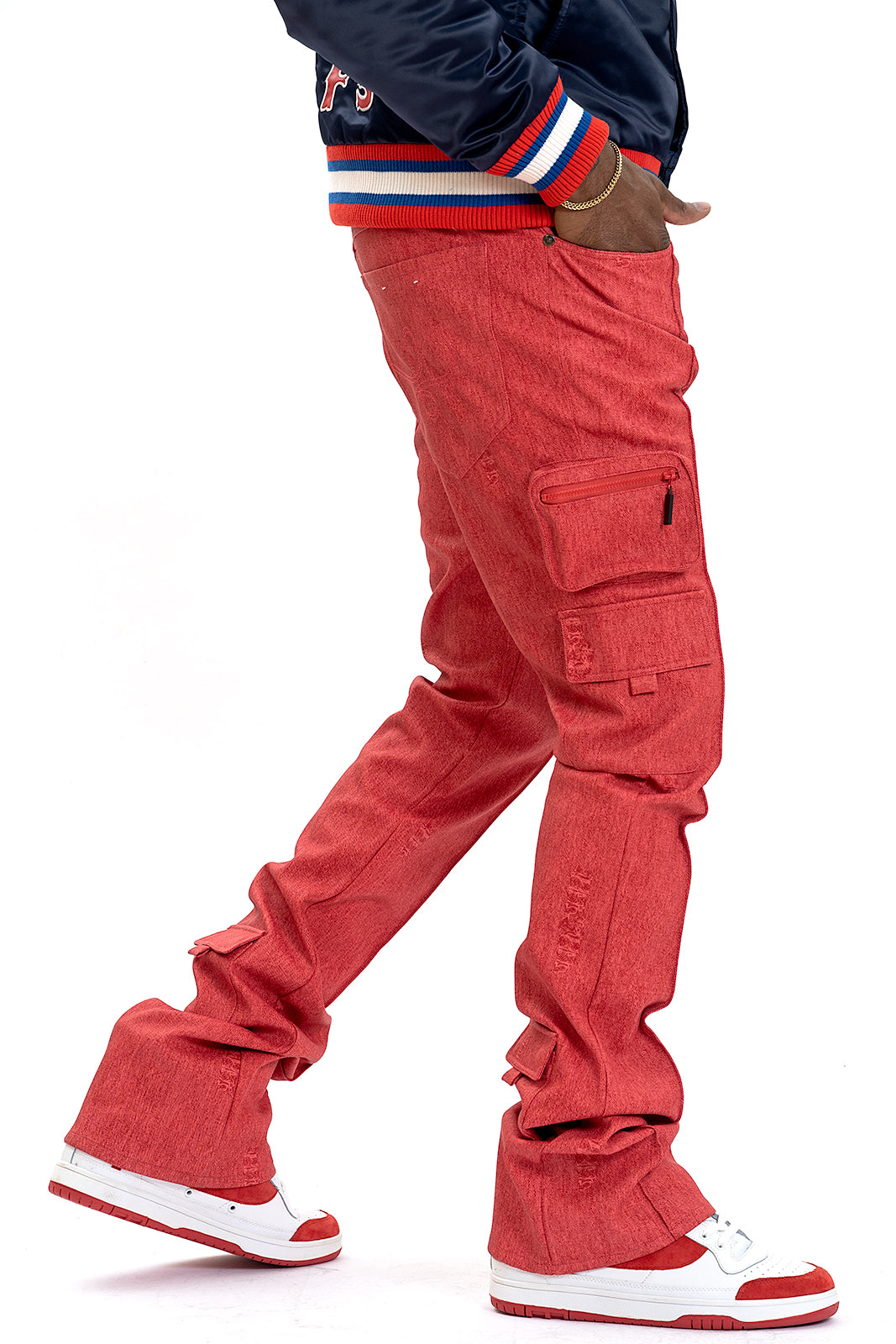 F2789 CASA DE PU Pants - Red