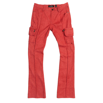 F2789 ItalySA DE PU Pants - Red