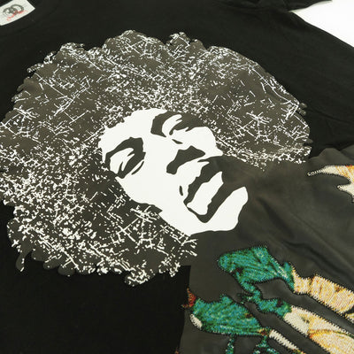 F371 The "Jimi Hendrix" Oversized Tee - Black