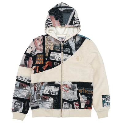 F5708 Narco Tapestry Hoodie - White