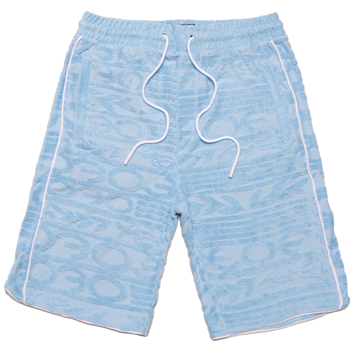 F678 Baroque Terry Shorts- Blue