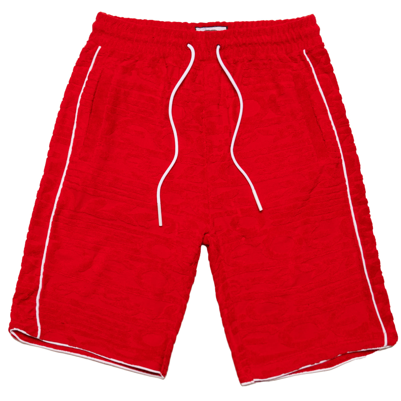 F678 Baroque Terry Shorts- Red