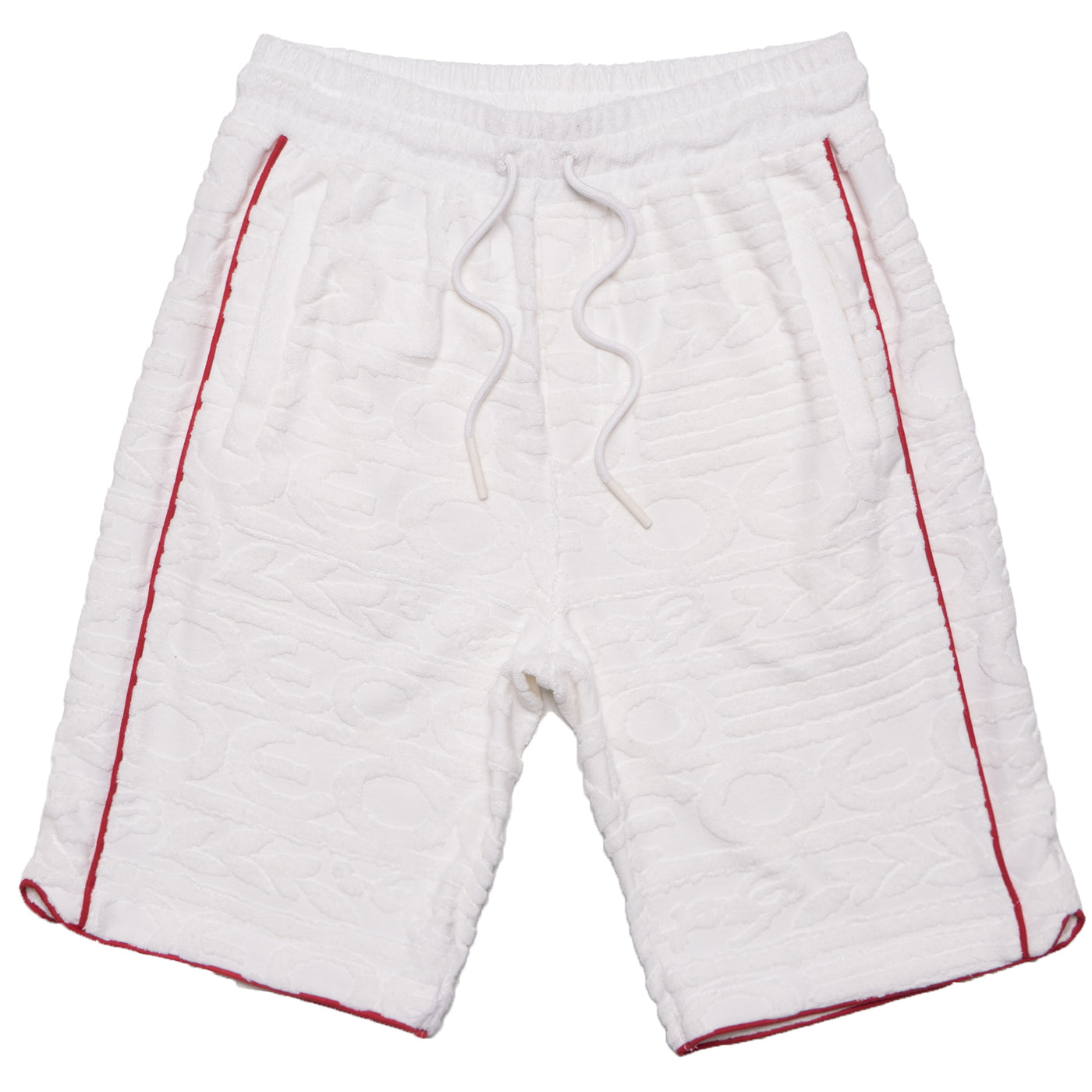 F678 Baroque Terry Shorts- White