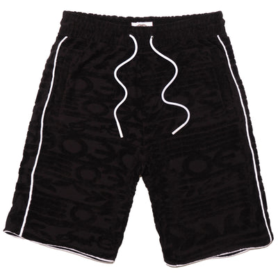 F678 Baroque Terry Shorts- Black