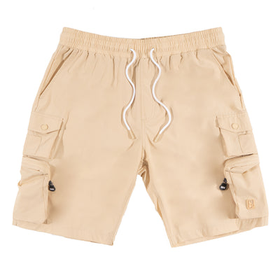 M633 Colton ọra Spandex Cargo Kukuru - Khaki