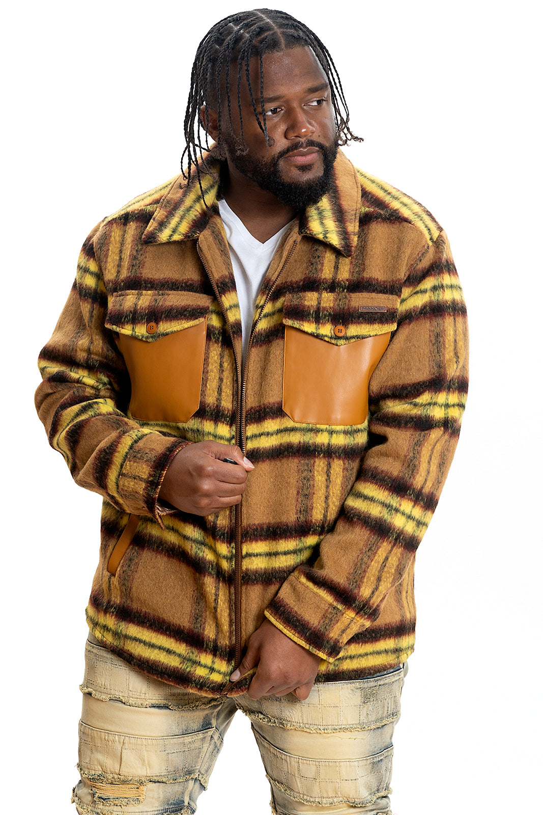 M1028 Gabana Shirt Jacket - Wheat