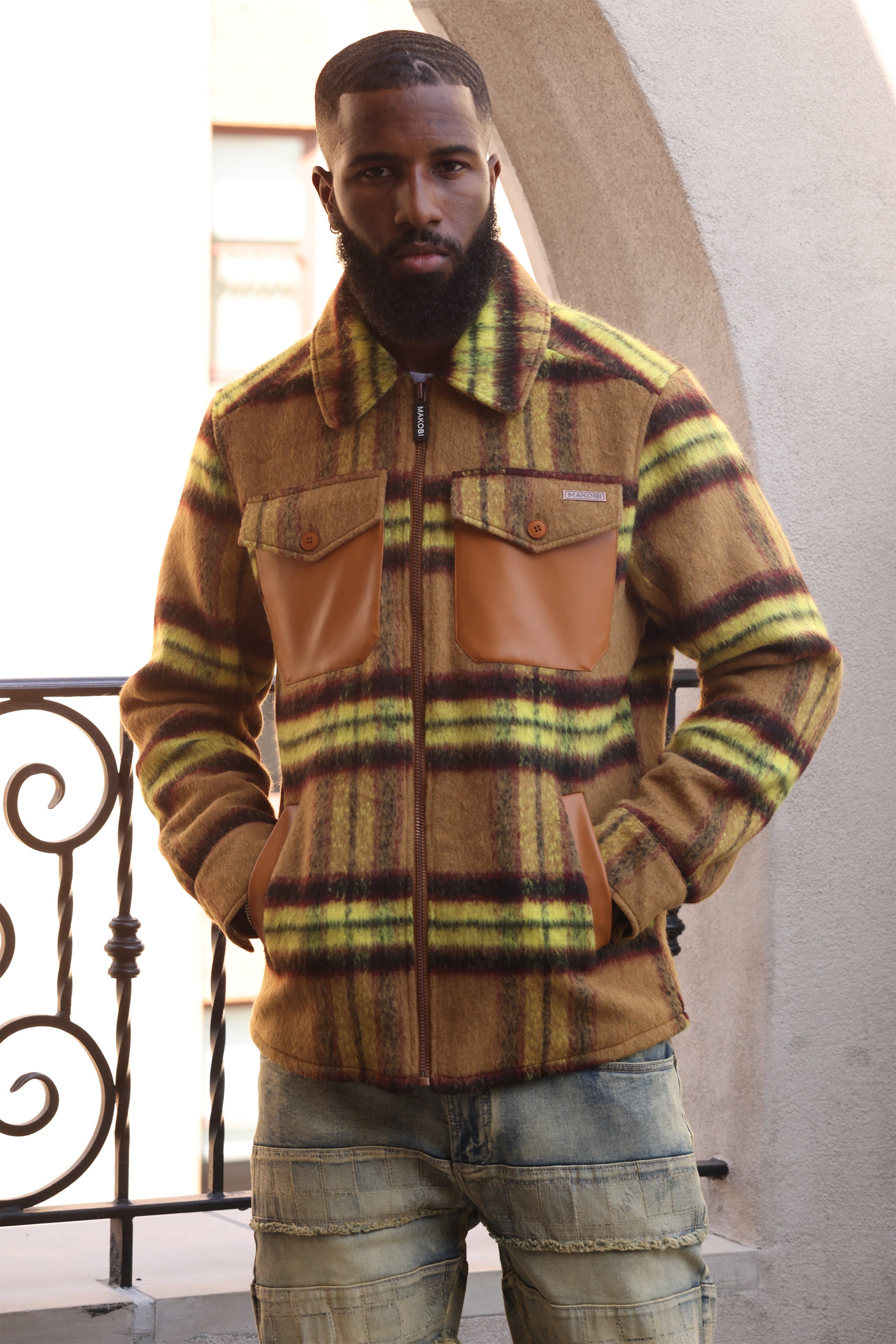 M1028 Gabana Shirt Jacket - Wheat