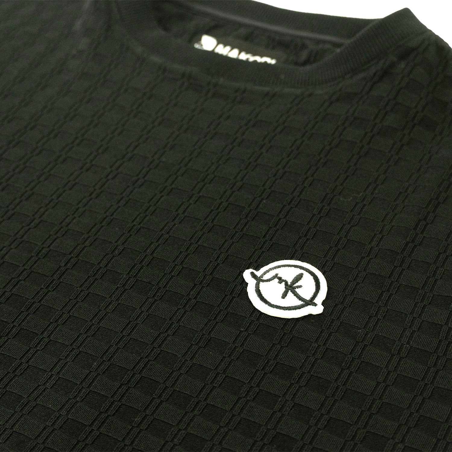 M121 Modena Knit Crewneck Tee - Black