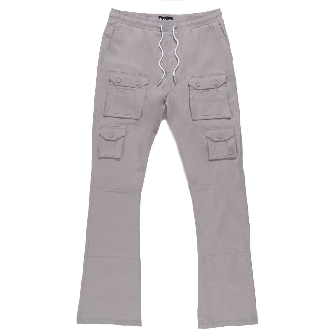 M1633 Colton 34” Stack Nylon/Spandex  Sweat Pants - Gray