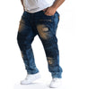 M1790 MAKOBI Bikers w/Rhinestone Pockets - Dark wash