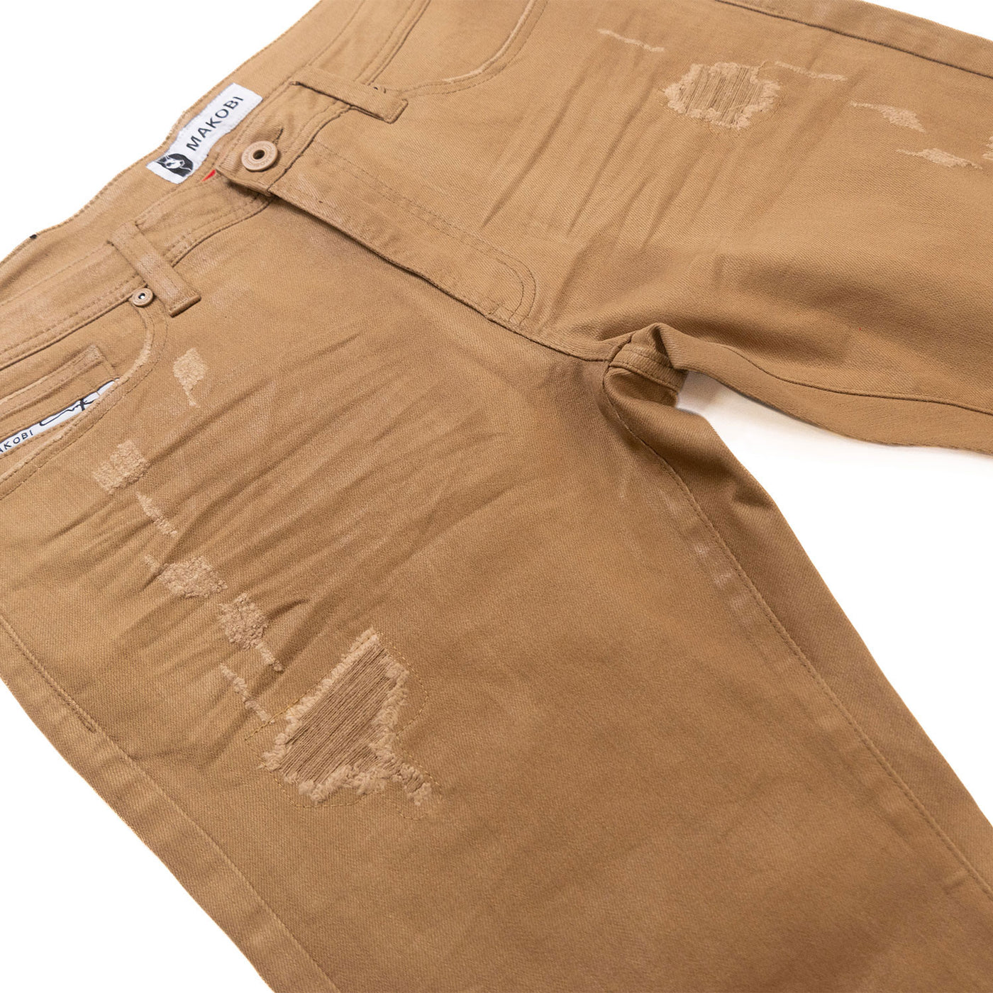 M1901 Makobi Segreto Waxed Jeans - Mocha