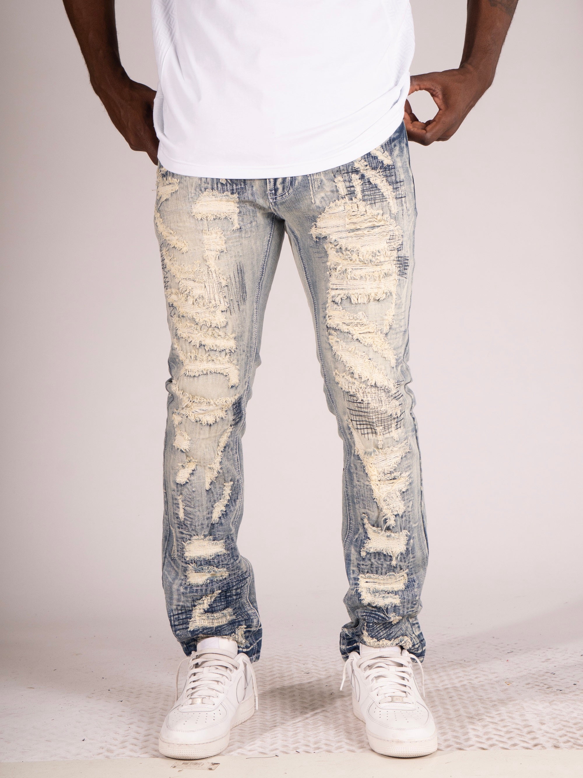 M1917 Parco Jeans- Light Wash