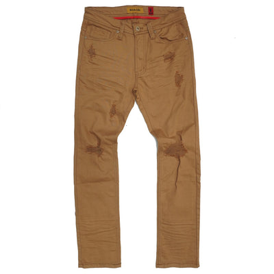 M1932 Makobi Brighton Shredded Twill sokoto - Mocha