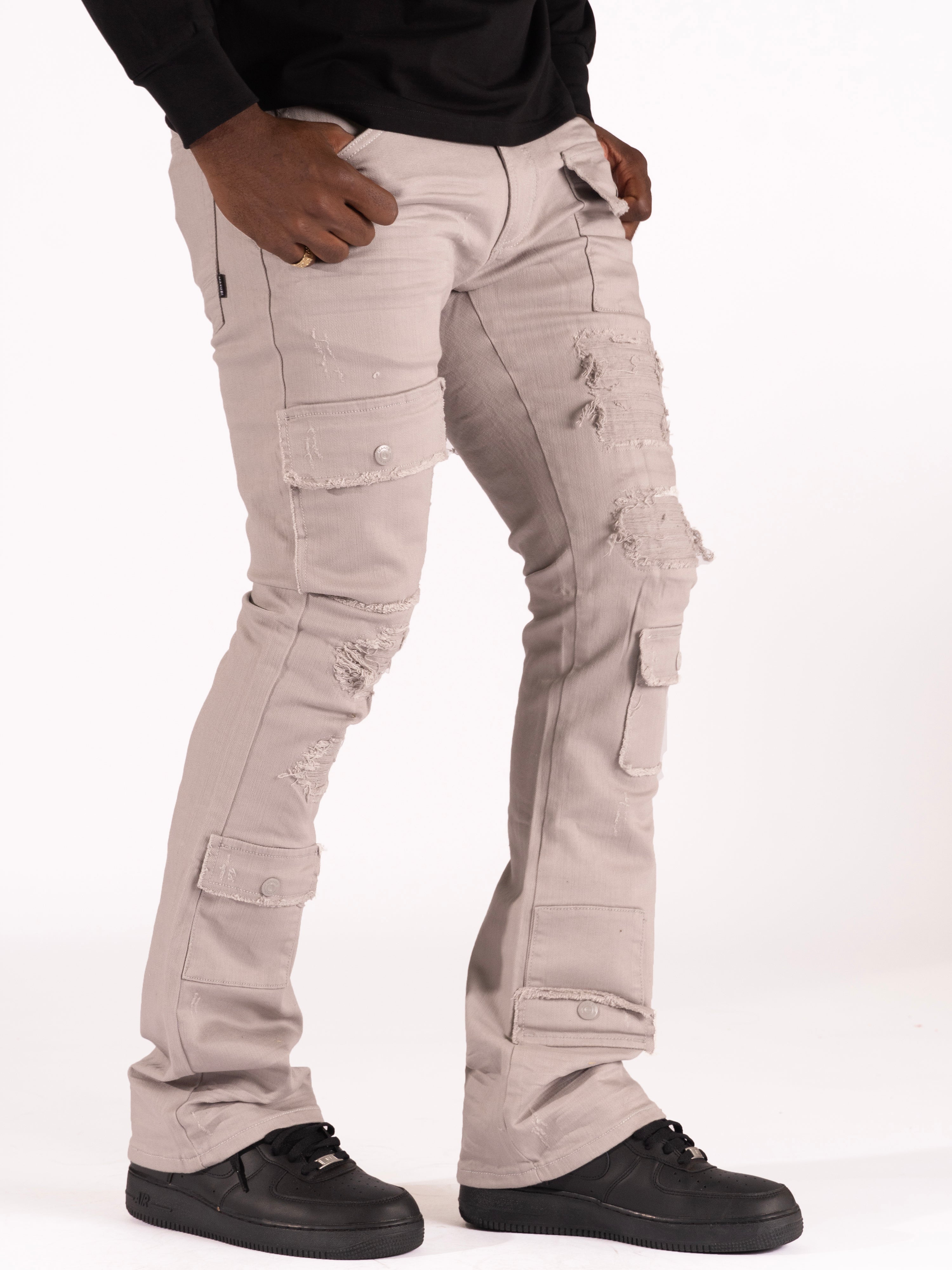 M1968 Cesare Stacked Jeans - Gray