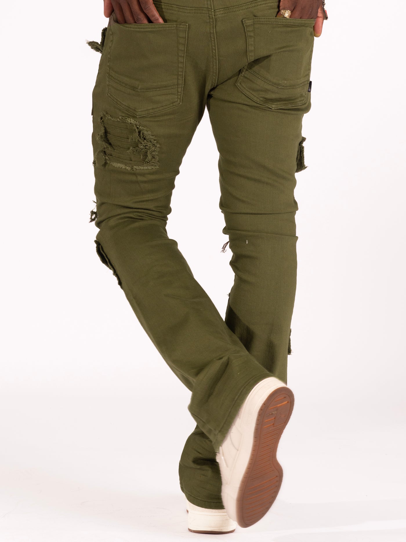 M1968 Cesare Stacked Jeans - Olive