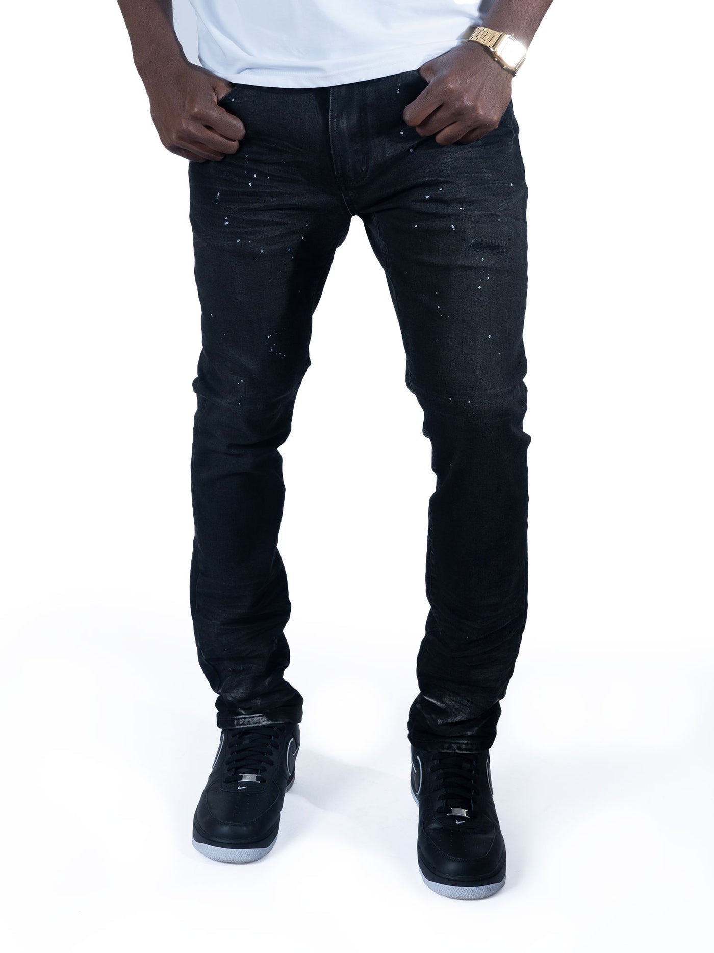 M1991 Avenida Greased Jeans - Black