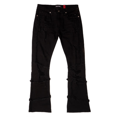 M1997 Gianos Stacked Jeans- Jet black