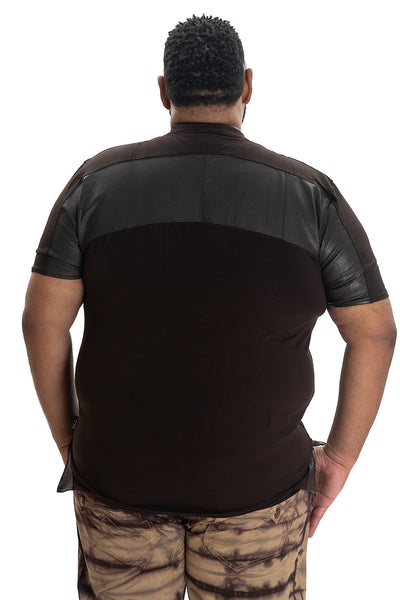 M246 PU Jersey Tee- Brown