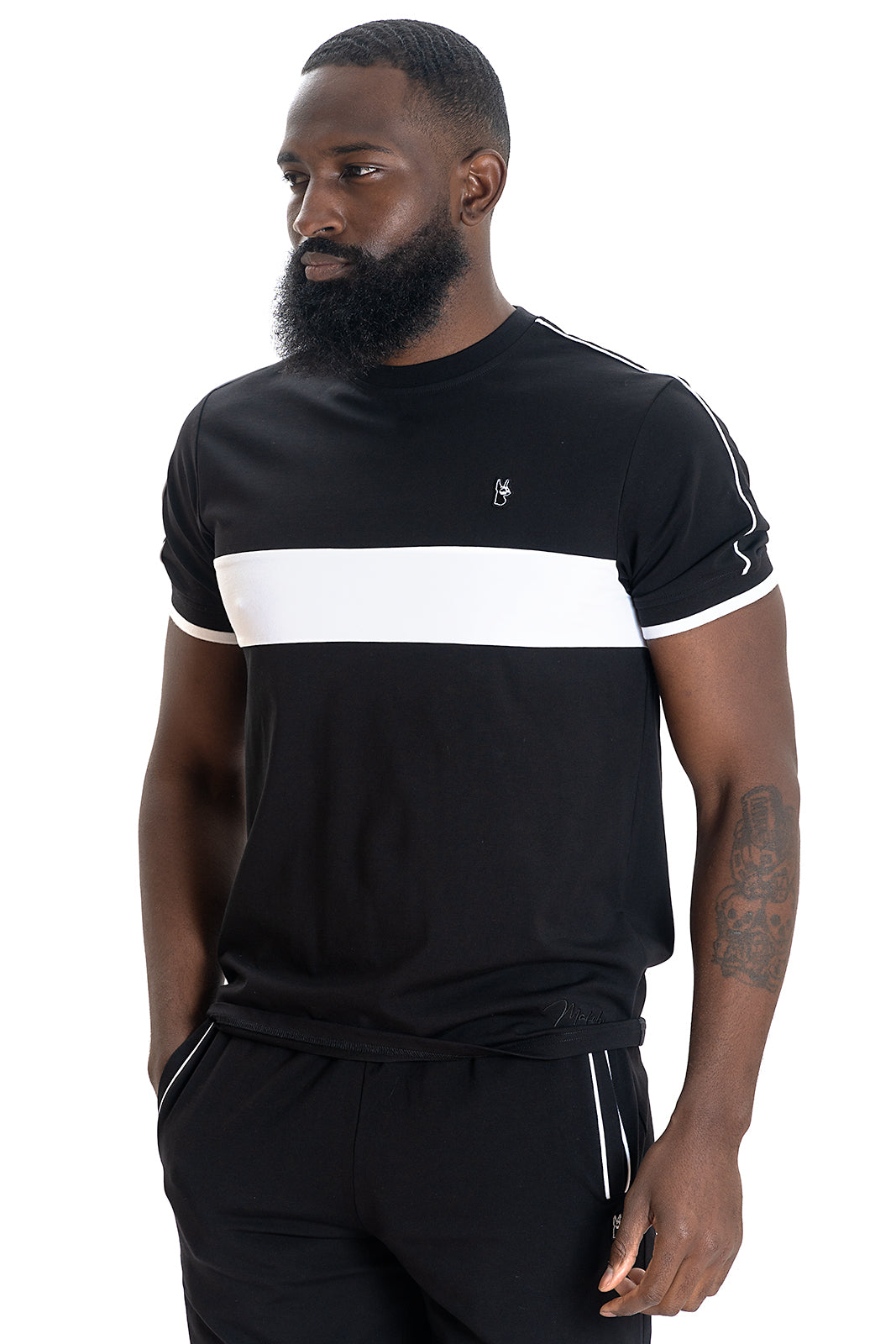 M301 Makobi Ricci Core Tee - Black.White