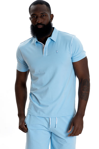 M344 Makobi Ricci Core Polo Shirt- Blue