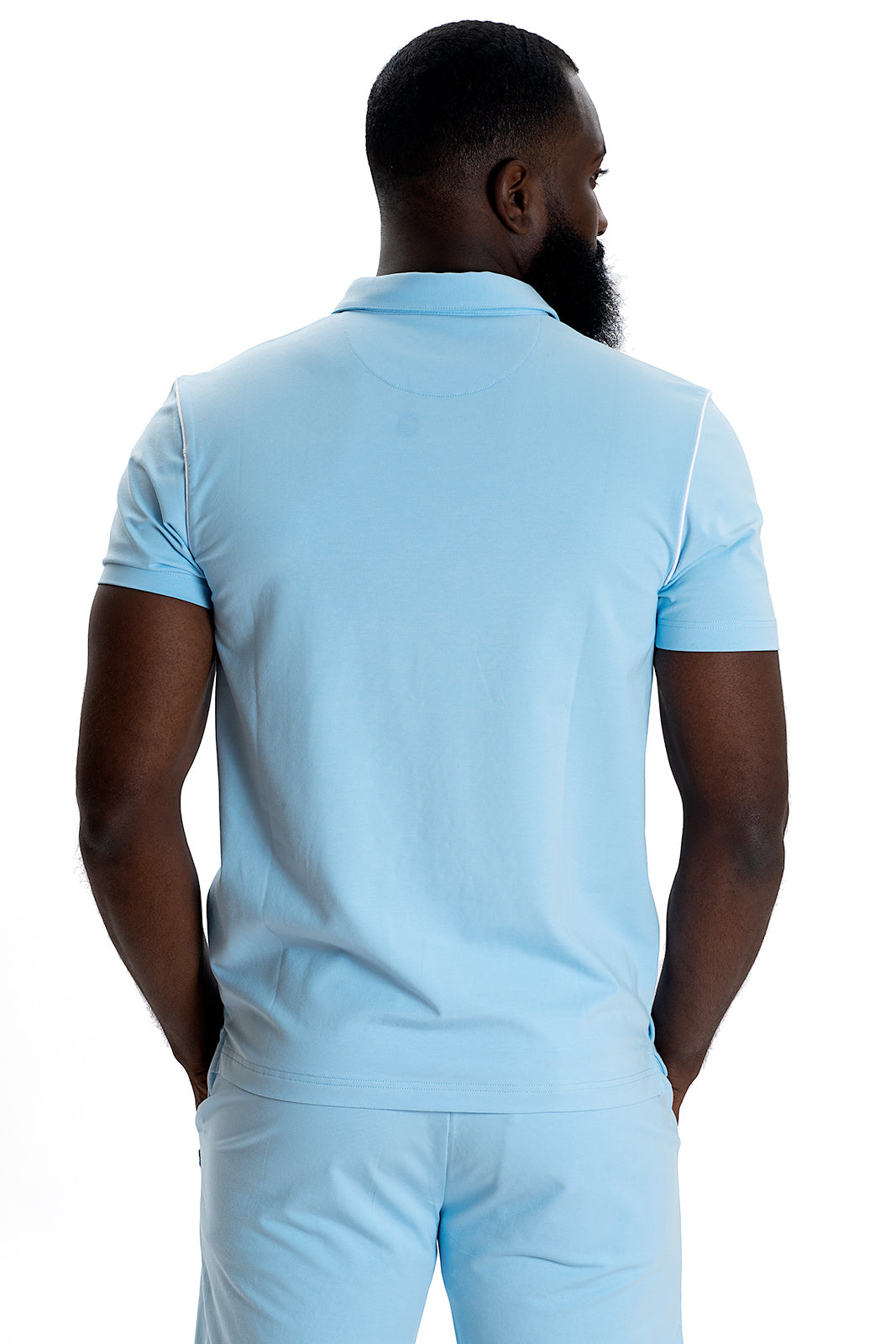 M344 Makobi Ricci Core Polo Shirt- Blue