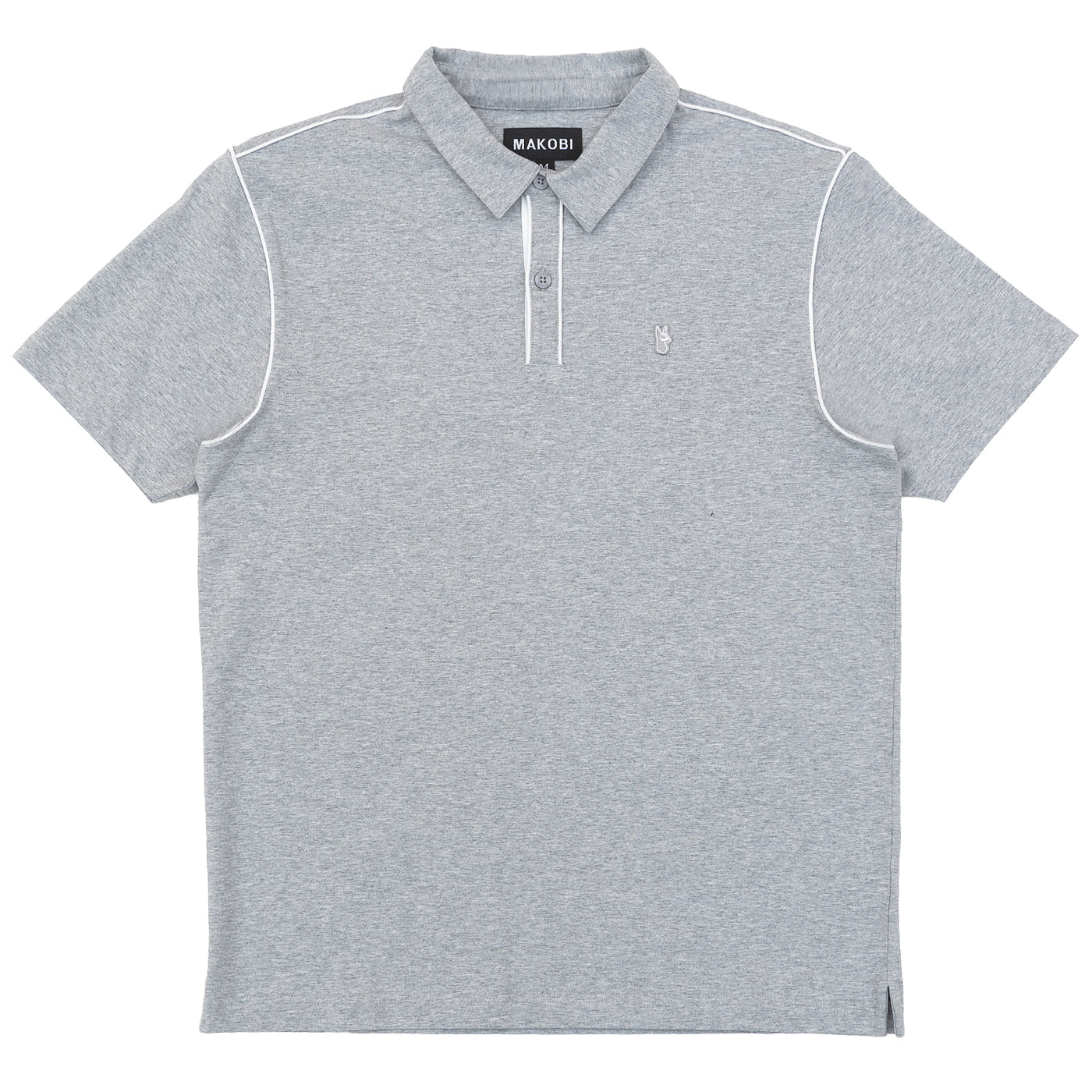 M344 Makobi Ricci Core Polo Shirt- Gray