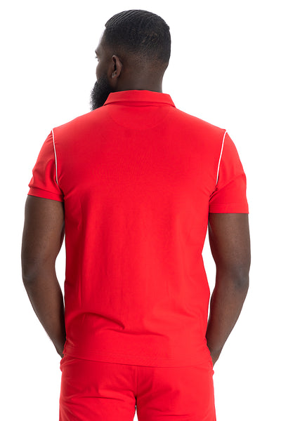 M344 Makobi Ricci Core Polo Shirt - Red