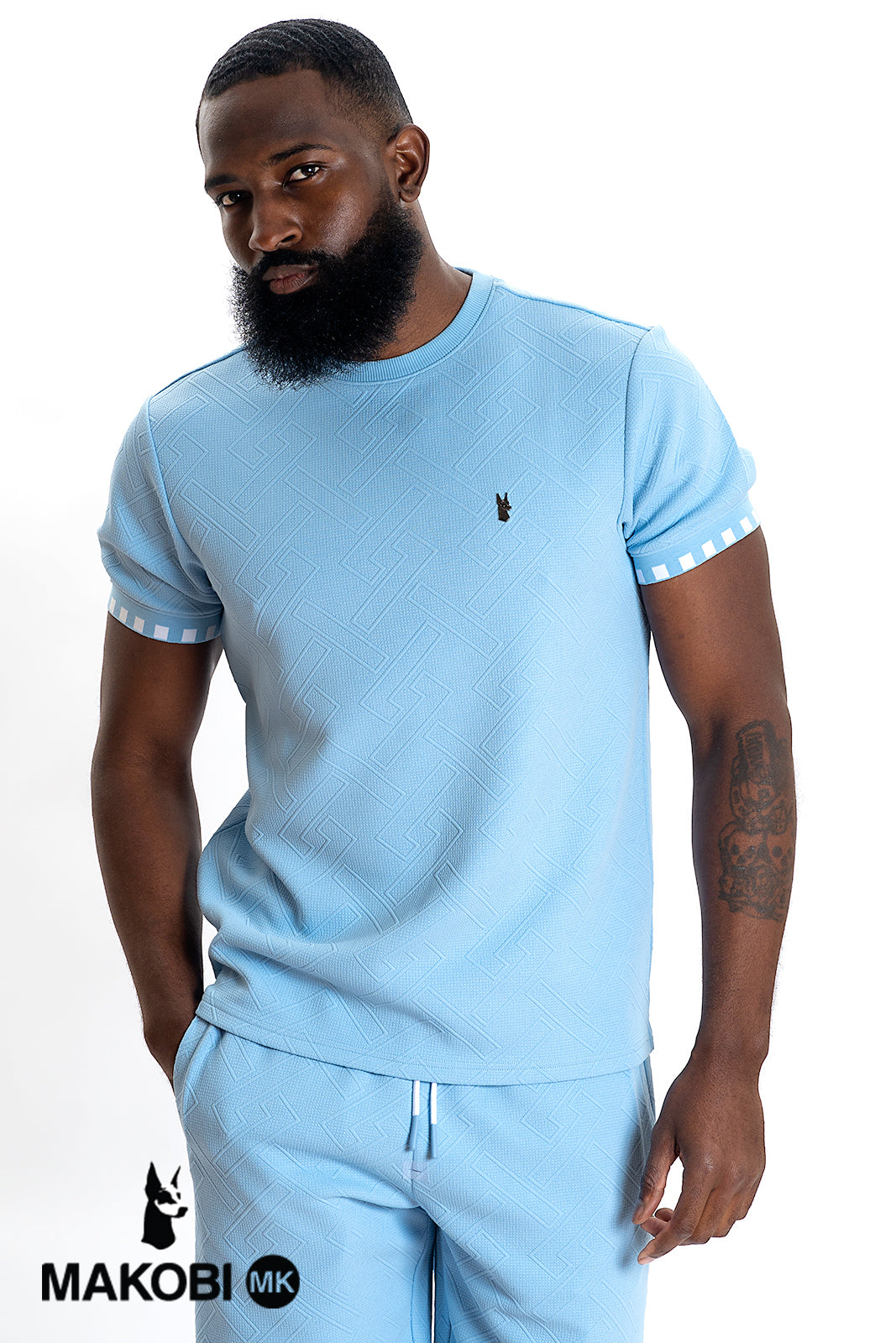 M363 Bianchi Jacquard Tee - Blue