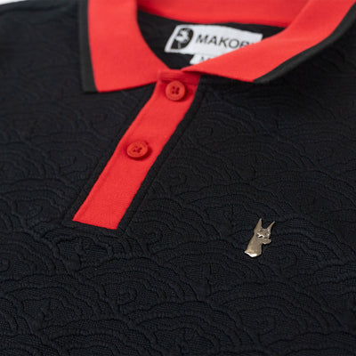 M384 Bellagio Knit Polo - Black